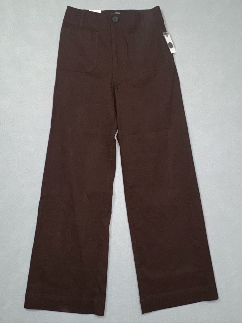 Anthropologie Maeve Colette High-Rise Wide-Leg Full-Length Pants in Magic Fabric - Picture 5 of 10
